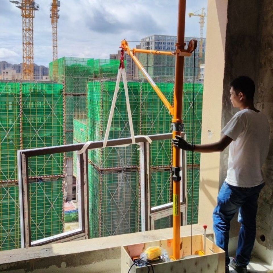 室内家用建筑装修吊机上料机提升机门窗吊机高楼层小型吊运机