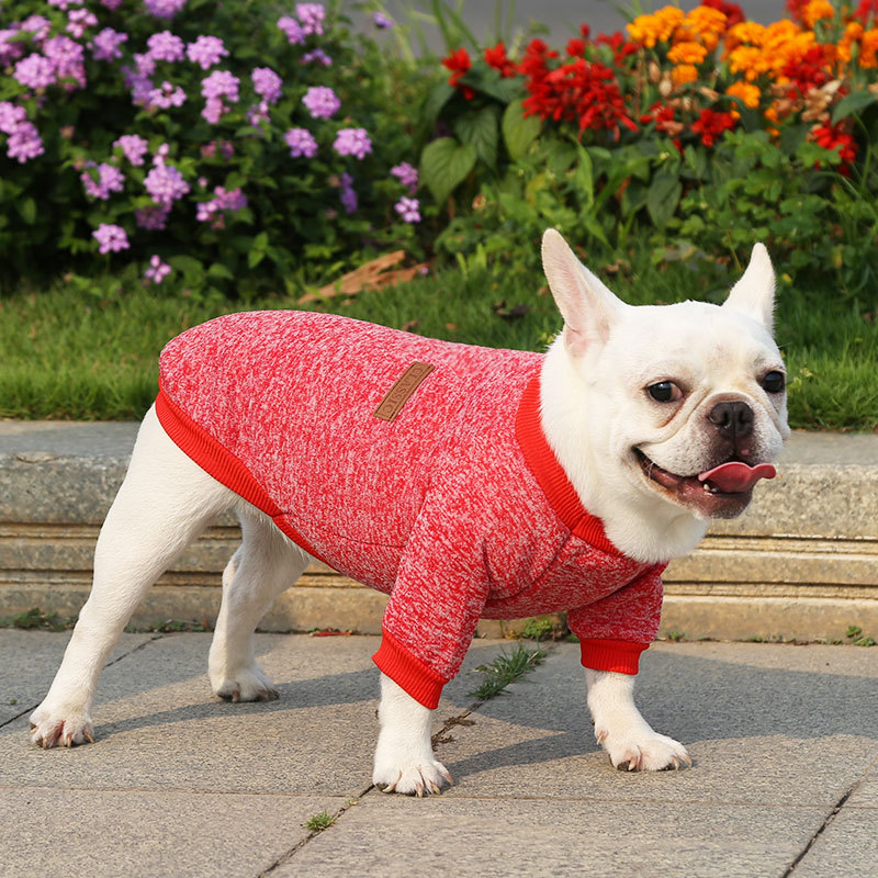 Jarre Aero Bull Pug Dog Cat Pet Clothes Autumn Winter Sweater Two Legs Clothes Supplies Wool Small and Medium Dogs