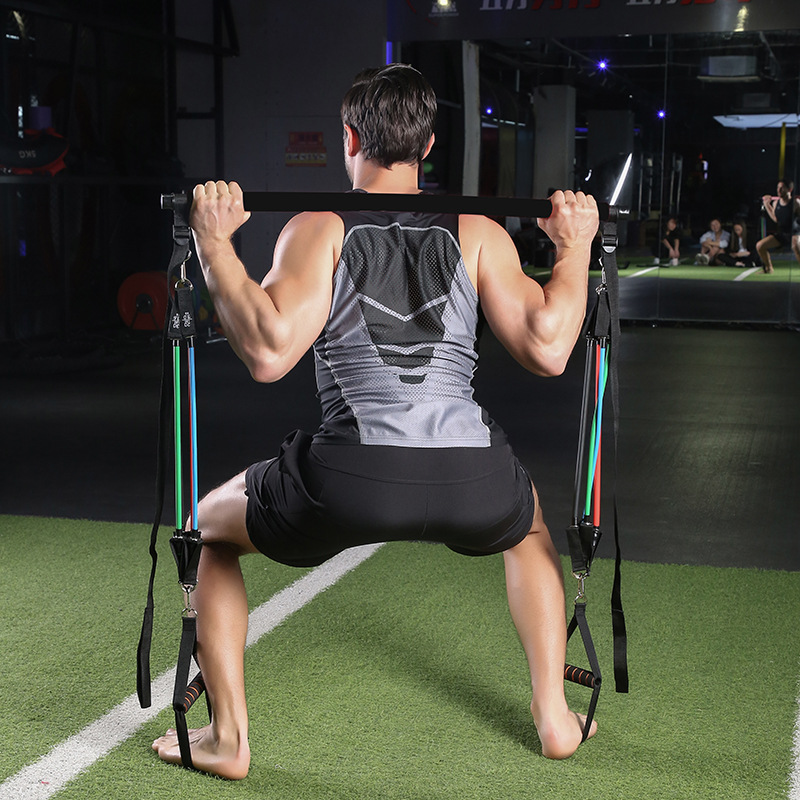 普拉提棒健身瑜伽器材家用多功能拉力器男女拉伸带训练器弹力绳