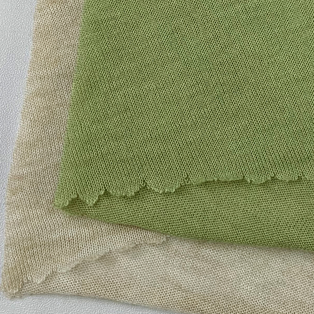 90g薄款单面汗布 莱赛尔羊毛混纺针织布 舒适羊毛衫睡衣t恤面料