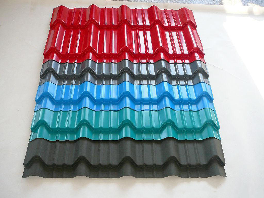 别墅屋顶纳米彩铝瓦 隔热排水用 彩钢扣瓦扣板彩 石金属瓦 现货