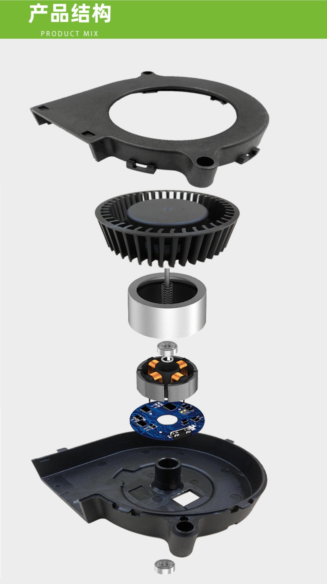 离心风扇db9733散热风扇低噪音微型鼓风机