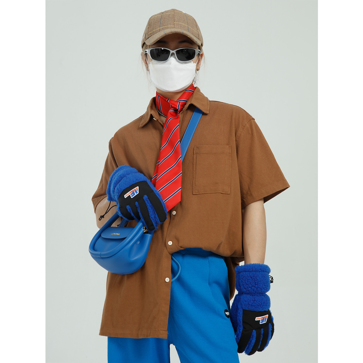 mtl男装|2021 春夏款新品 日系复古短袖衬衫男情侣款原宿风上衣