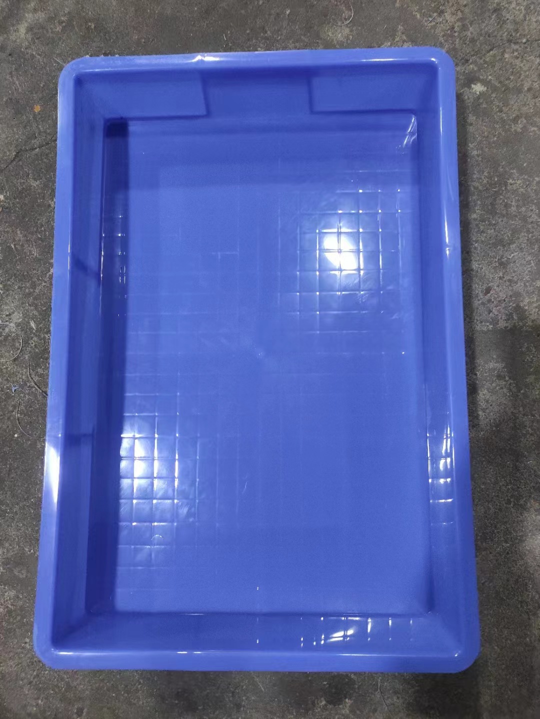 五金玩具专用塑料胶盆5号塑料托盘东莞企石横沥加厚熟胶方盘印字