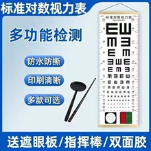 视力表国际标准儿童家用E字C卡通测近视眼对数成人视力测试表挂图