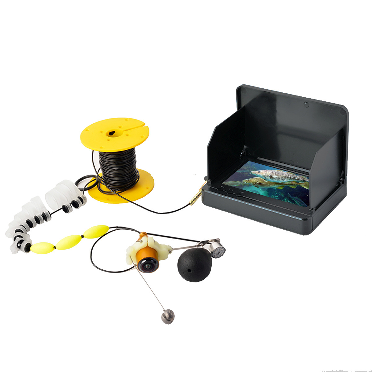 水下可视钓鱼神器摄像头探鱼打窝夜钓适用各类手竿超清显示器