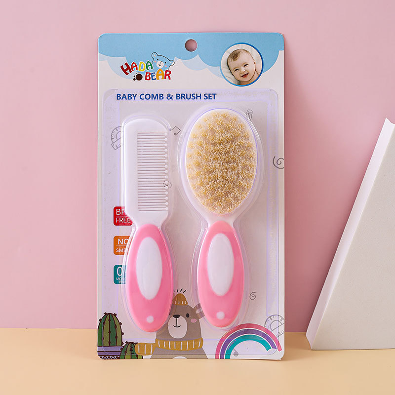 Baby Shampoo Bath Brush Bath Bath Bath Care Soft Hair Brush Hair Comb Care Wool Brush Set