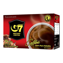越南进口中原G7美式黑咖啡速溶纯咖啡粉无蔗糖15包盒装