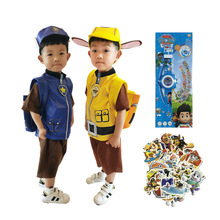 短袖汪汪队cosplay表演服装阿奇天天毛毛消防道具幼儿园活动眼罩