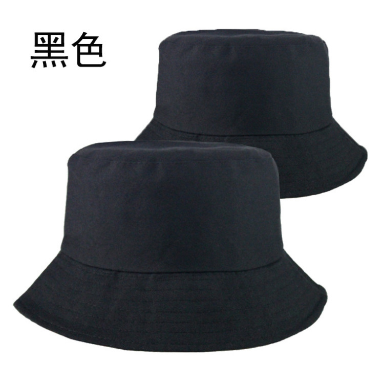 Bucket Hat Women's Printed Logo Bucket Hat Fashion Flat Top Sun Hat Sun Protection Hat Children's Parent-Child Hat Advertising Cap Customization