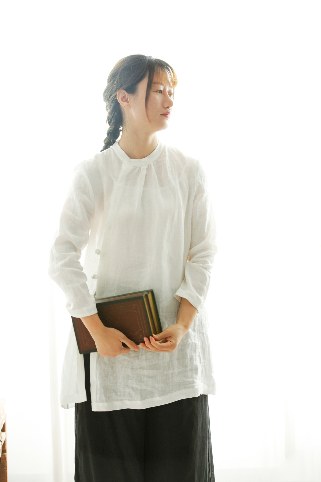 有山棉麻女装复古禅意茶服上衣亚麻中式外套210133