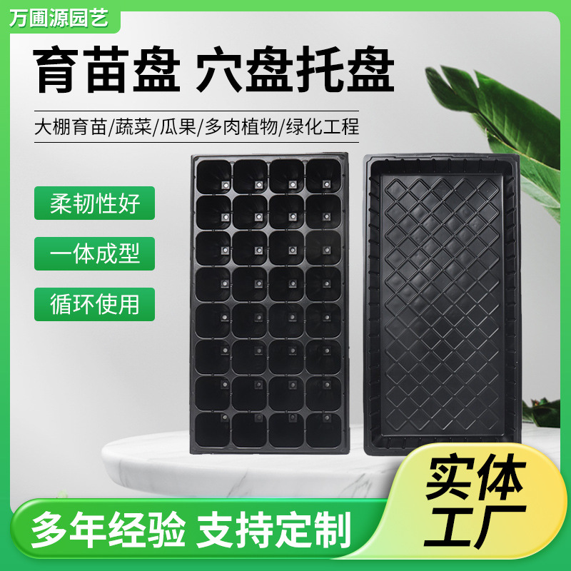 跨境育苗穴盘多肉园林插盘育苗盘芽苗菜秧苗盘草莓育苗盘花卉培育