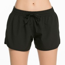 女士运动三分短裤健身潮流休闲舒适外穿跑步夏天速干抽绳显瘦短裤