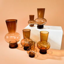花瓶玻璃高级感复古创意中式中古大小ins风高颜值房间装饰品灯笼