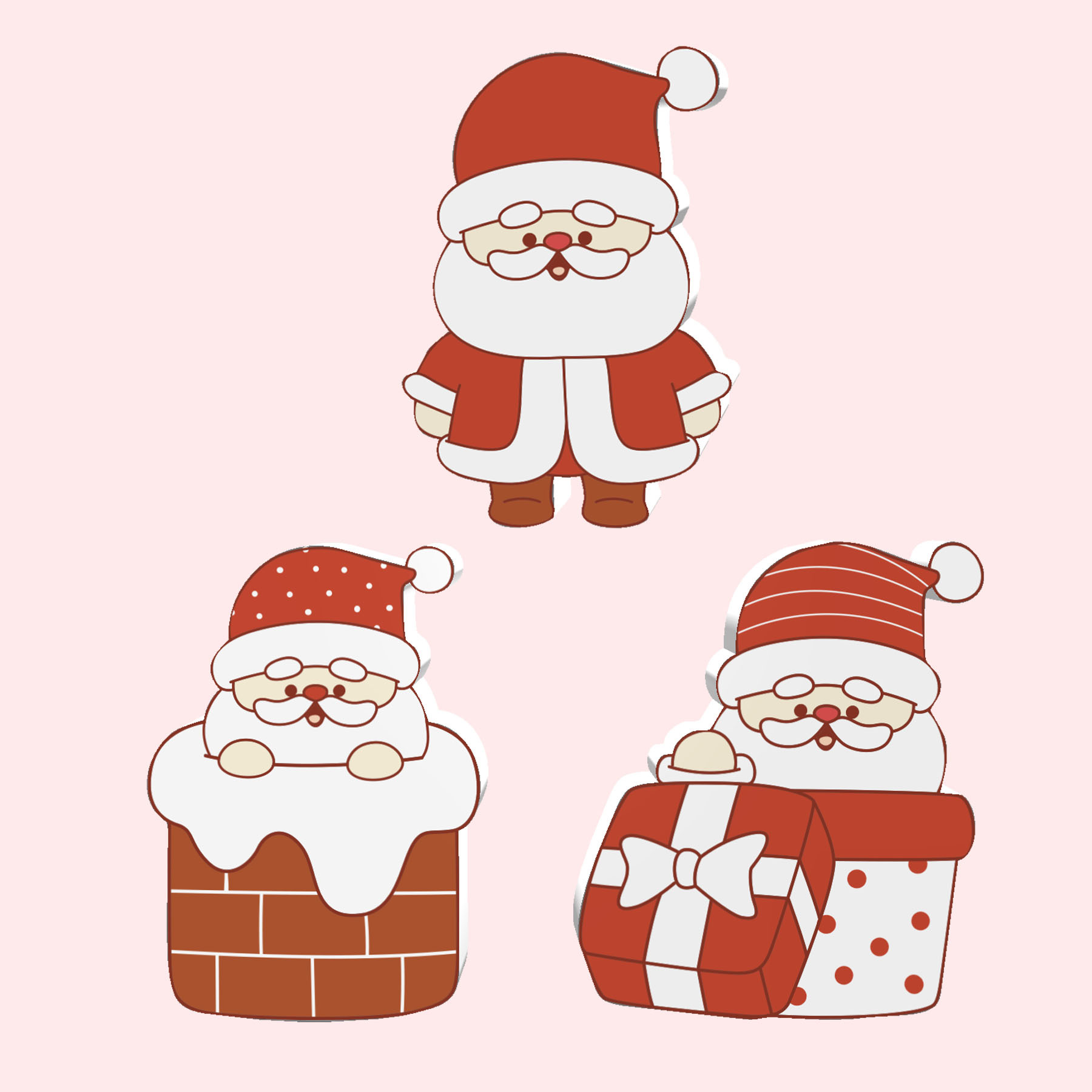 跨境新品3件套圣诞节圣诞老人雪弗板摆件,桌面装饰摆件-阿里巴巴