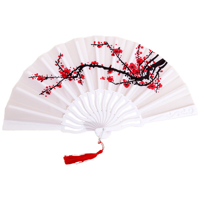 Plastic Fan Folding Fan Chinese Style Women's Student Summer Carry-on Ancient Costume Folding Fan Wholesale Dance Folding Fan