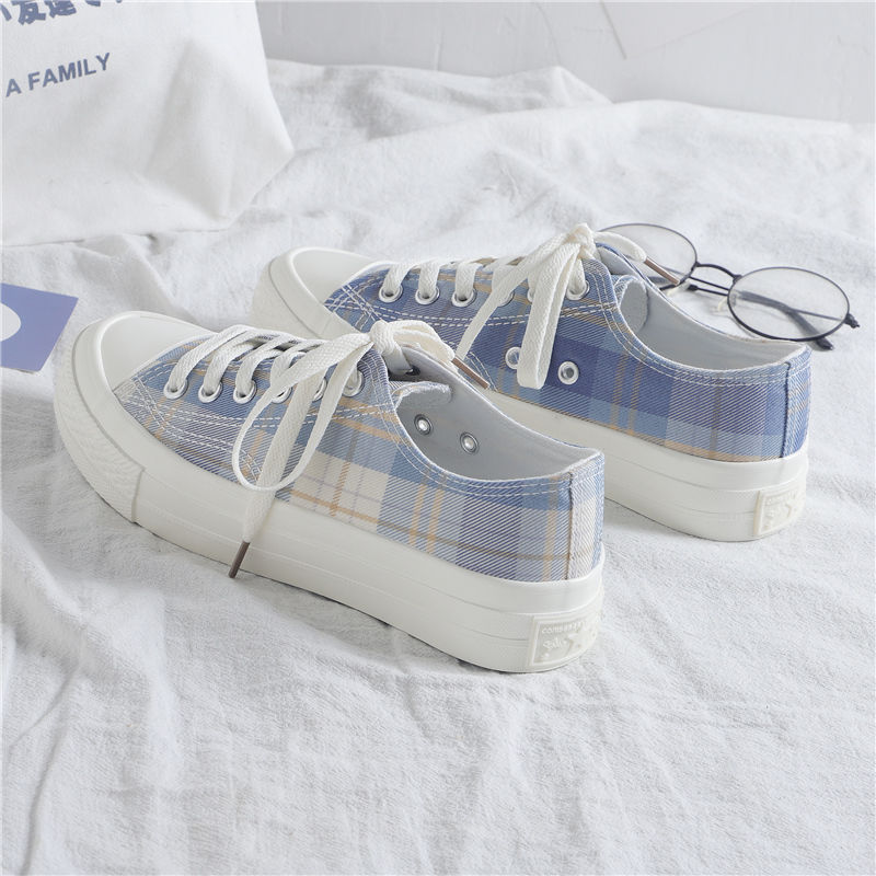 jk低帮帆布鞋女2021春季新款日系软妹学生鞋ins韩版百搭港风板鞋