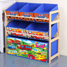 实木玩具架儿童玩具收纳架整理箱幼儿园收纳柜宝宝玩具收纳神器