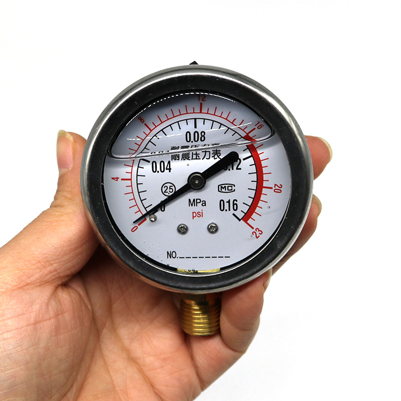 增压器压力表气压测量仪耐震压力表汽车涡轮增压器压力测量表