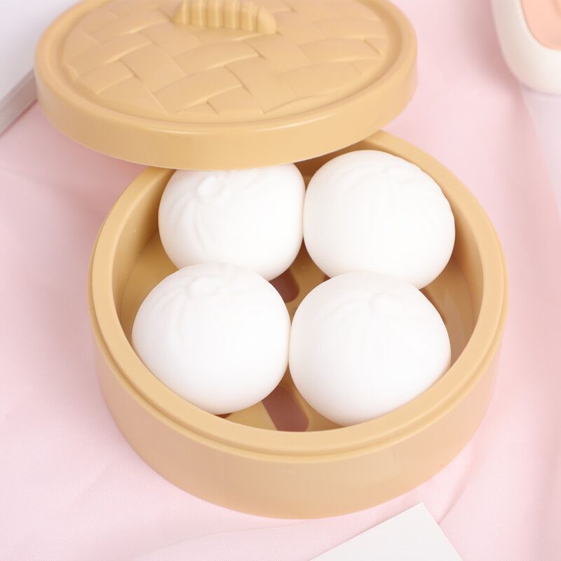 创意仿真减压网红包子捏捏乐慢回弹假面食发泄恶搞整蛊小笼包玩具