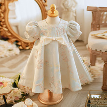 幼儿周岁宴礼服女宝宝春季婴儿儿童抓周公主连衣裙女花童高端洋气