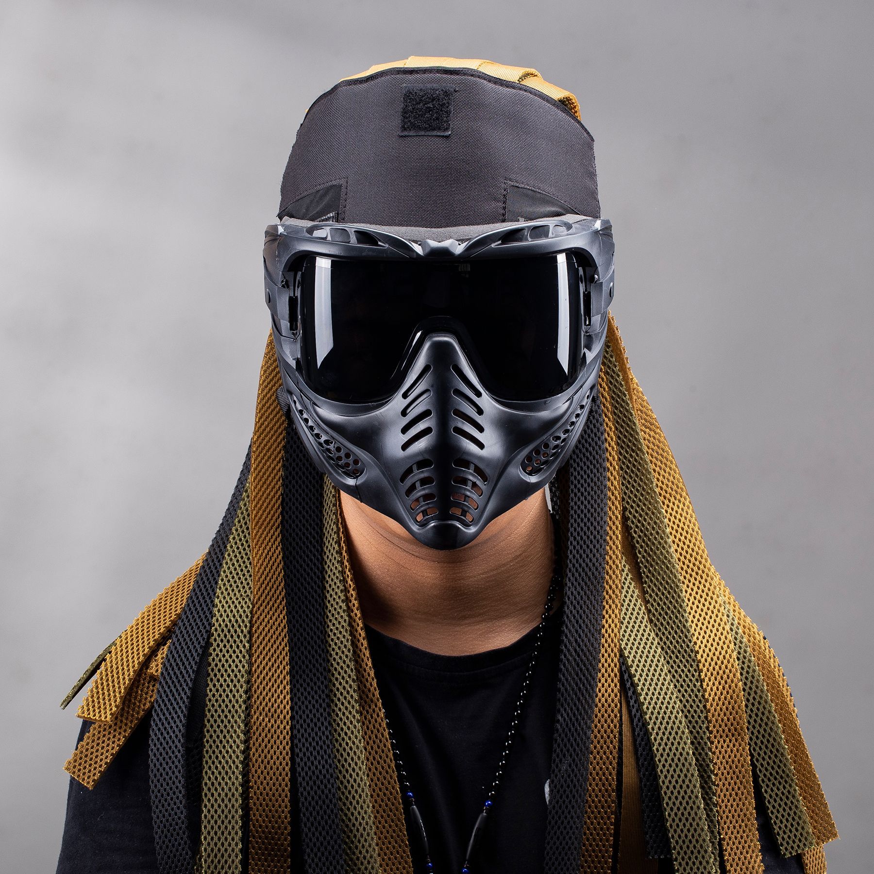 个性脏辫护额战术头套sqb软弹枪竞技安全防护面具头套cnsqb新款