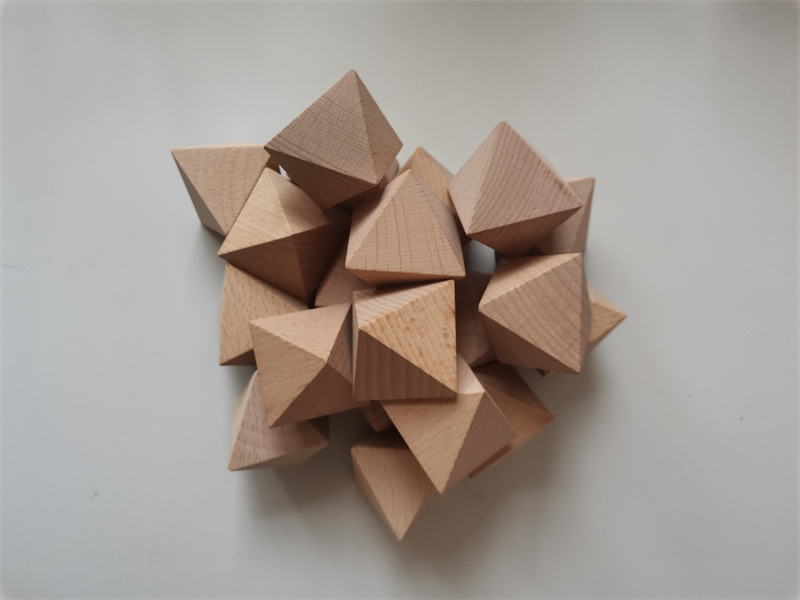 正品榉木八面骰子诸葛周易专用多面骰子魔术创意diy手工制作多面