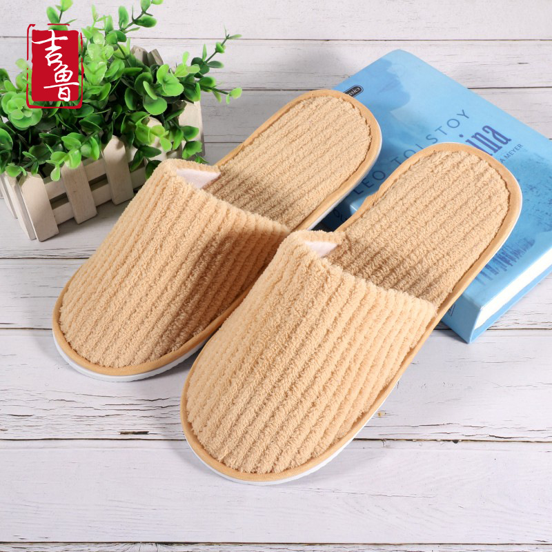 Factory Supply Disposable Coral Velvet Slippers Hotel Homestay Inn Travel Home Hospitality in Stock Wholesale