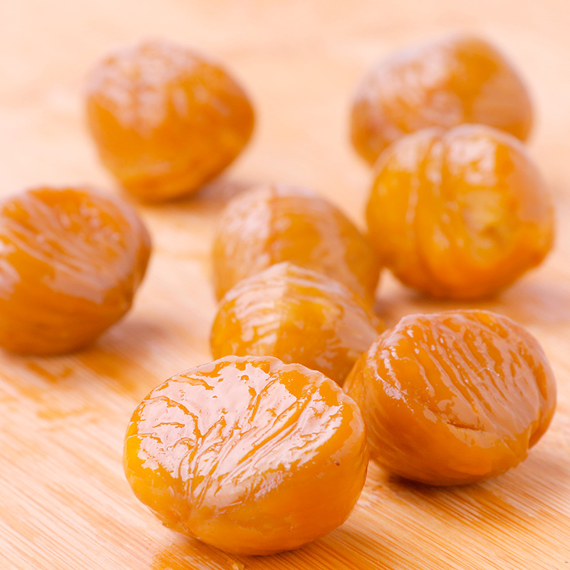 栗运熟板栗仁即食油甘栗仁220g*5真空小包装免剥栗子肉休闲零食