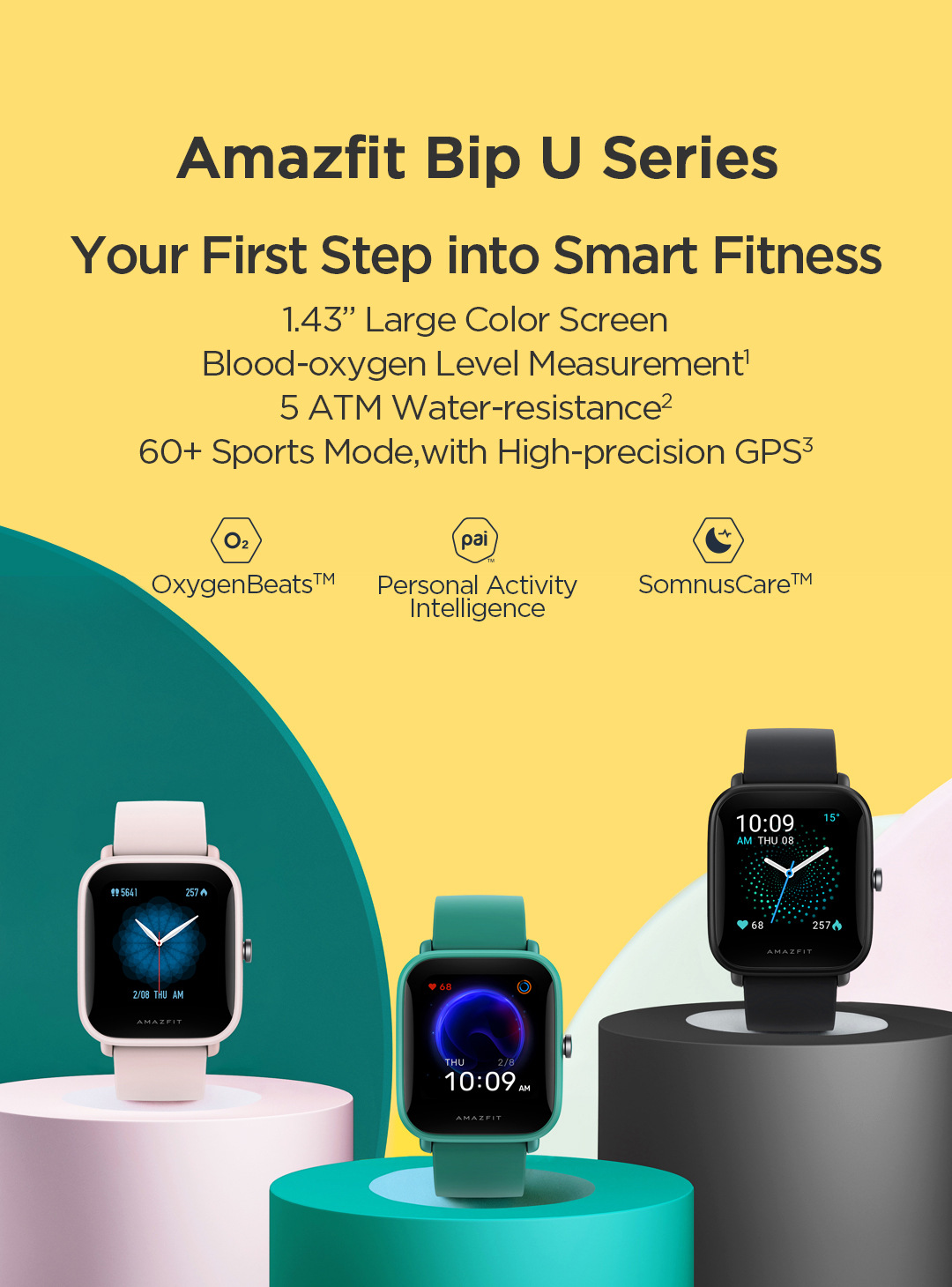 global version huami amazfit bip u 国际版华米bip pop智能手表