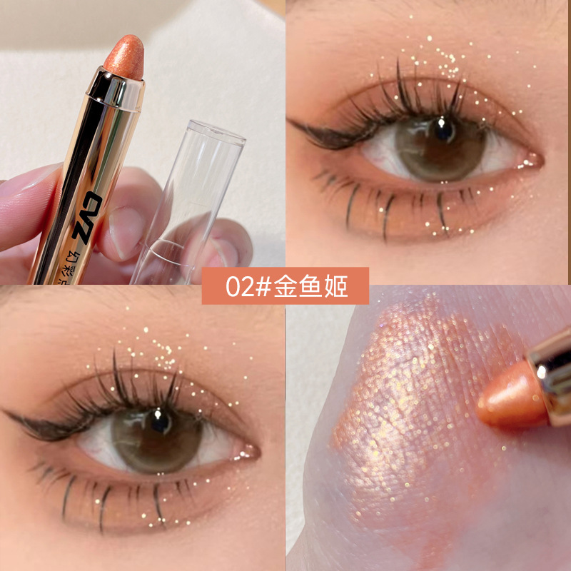 Cvz Magic Color Finishing Highlight Eyeliner Pen Natural All-Match Pearl Fine Twinkling Star Diamond Double Eyes Eye Shadow 6 Colors Optional Wholesale