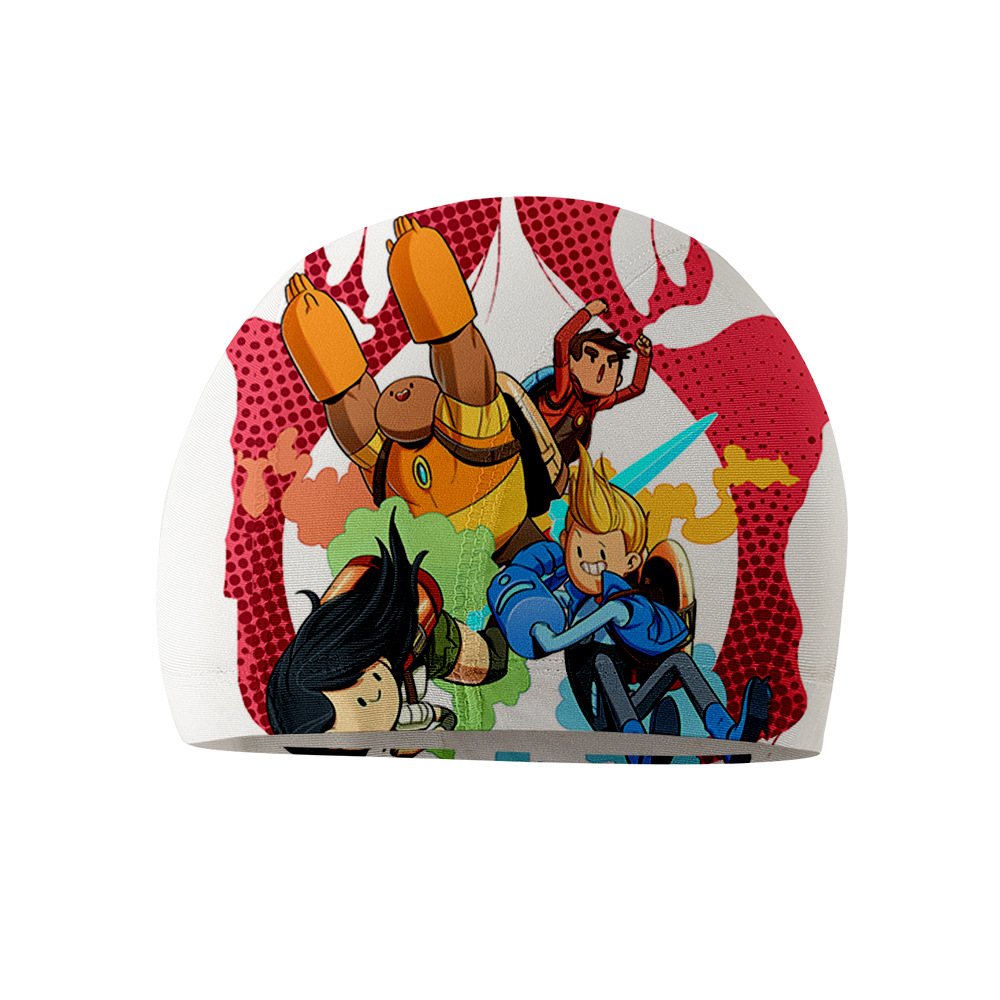 bravest warriors无畏战士美国动画片印花运动速干成人不勒头泳帽