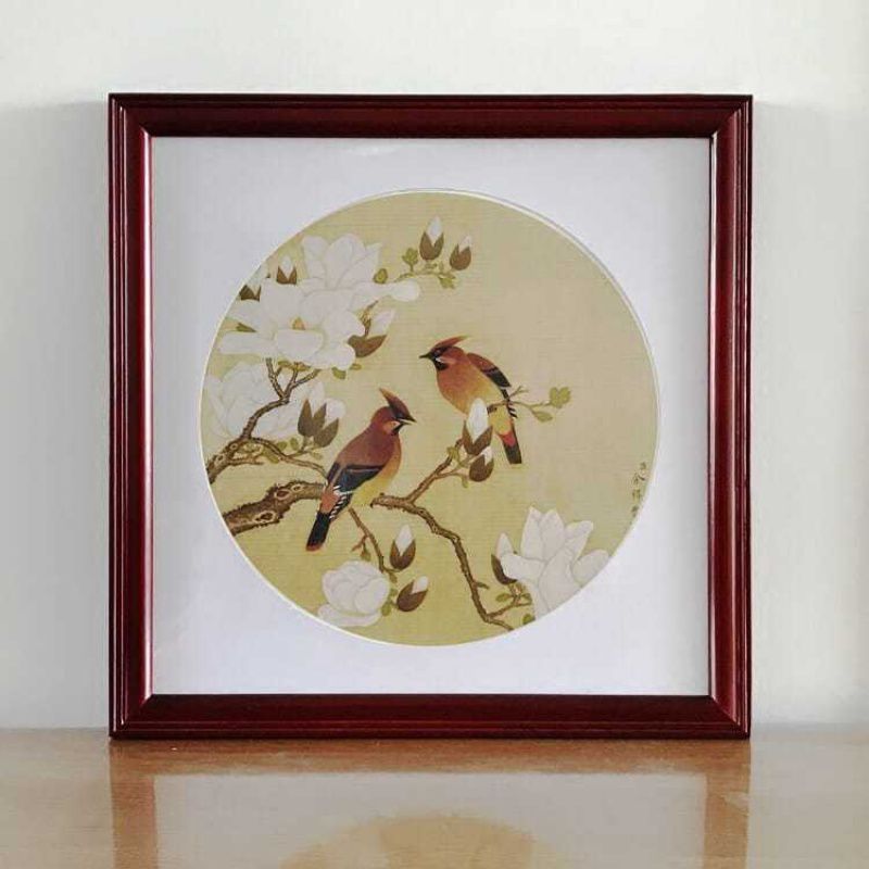 挂式实木相框 28 33 38 40 形软卡宣纸字画书法手工装裱画框