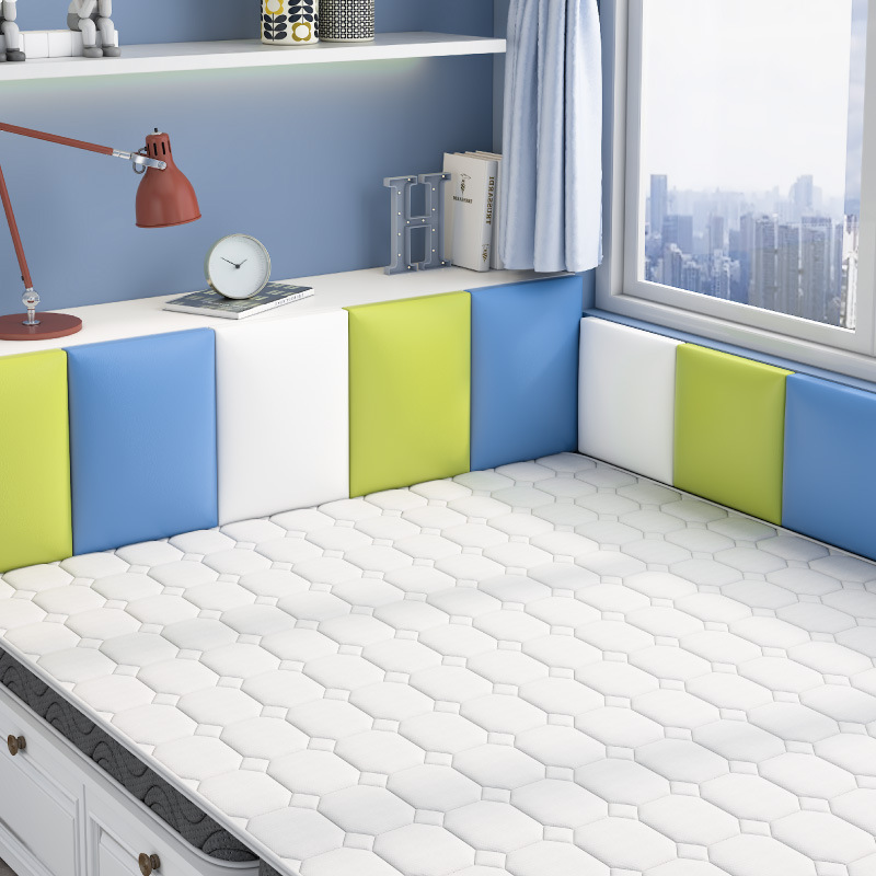 软包榻榻米床围自贴墙围轻奢墙围贴简约现代防潮垫炕墙包靠背垫