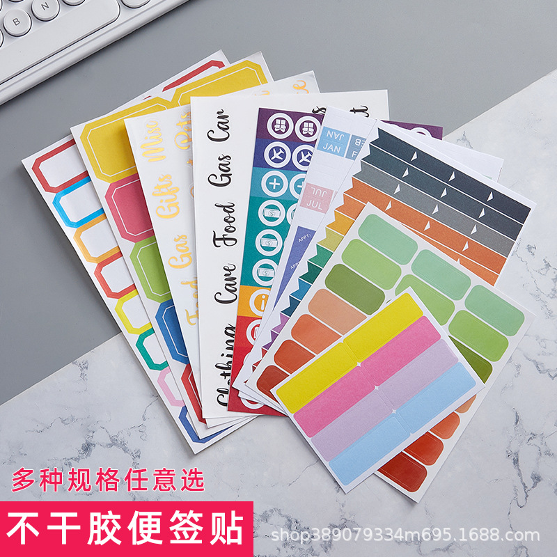 Spot Blank Sticker Stickers Handwritten Label Indicating Label Colorful Sticker Letter Stickers