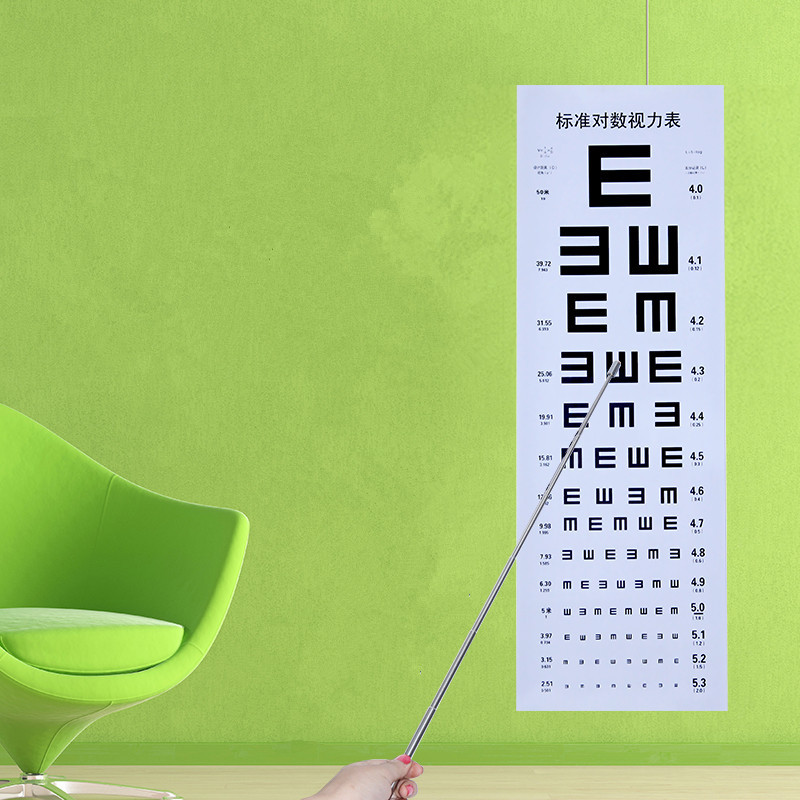 视力表挂图标准儿童家用成人e字c型测近视眼训练色盲图独立站批发