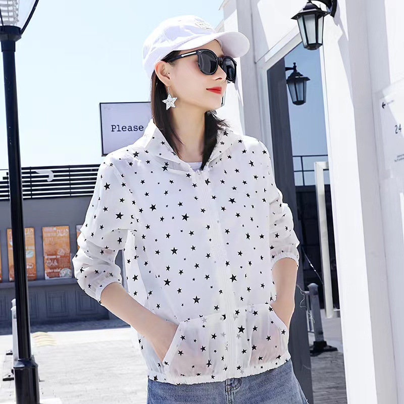 Sun Protection Clothing for Women 2023 Spring and Summer Solid Color Ultra-Thin Breathable Quick-Drying UV Protection Sun-Protective Clothing Men's and Women's Coats Wholesale