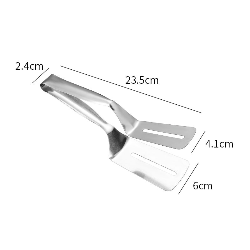 304 Stainless Steel Steak Tong Kitchen Food Clip Food Clip Household Anti-Scald Shovel for Frying Fish Barbecue Clip BBQ Clamp