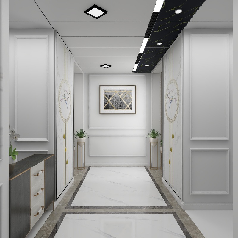 集成大板450*900铝扣板吊顶厨房卫生间客厅天花材料 同蜂窝板效果