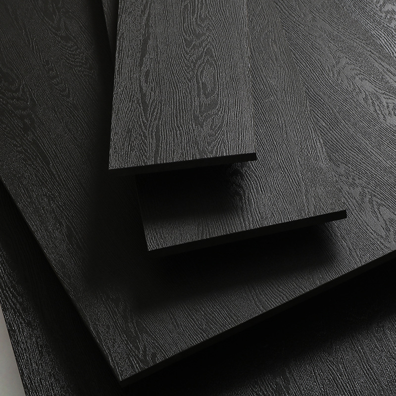 超黑色通体全瓷直边木纹瓷砖 连锁店乌木色仿木地板地砖200*1200