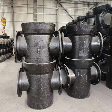 承插双盘四通 球墨铸铁给水管件 dn600承插短管 双盘变径 大小头