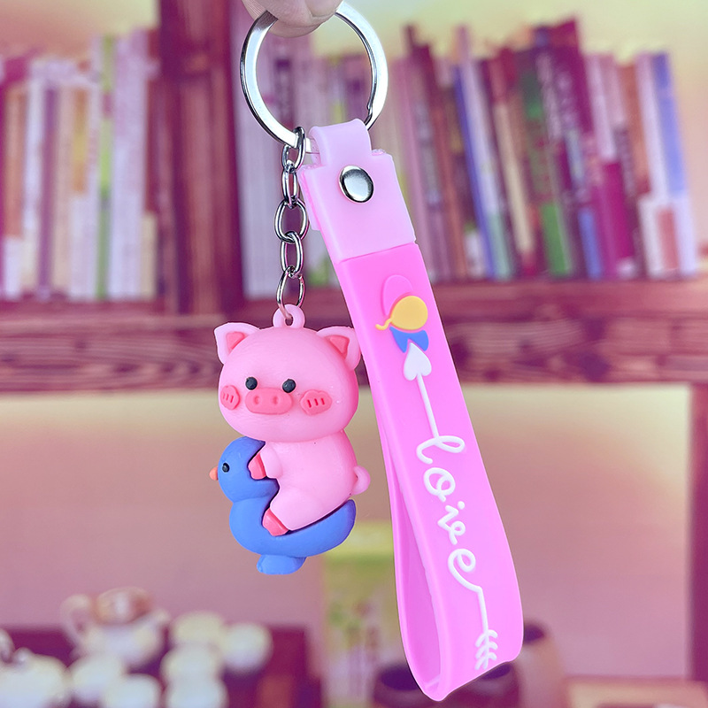 23 Years New Cartoon Doll Flexible Rubber Key Chain Car Key Chain Decorative Pendant Promotional Gifts