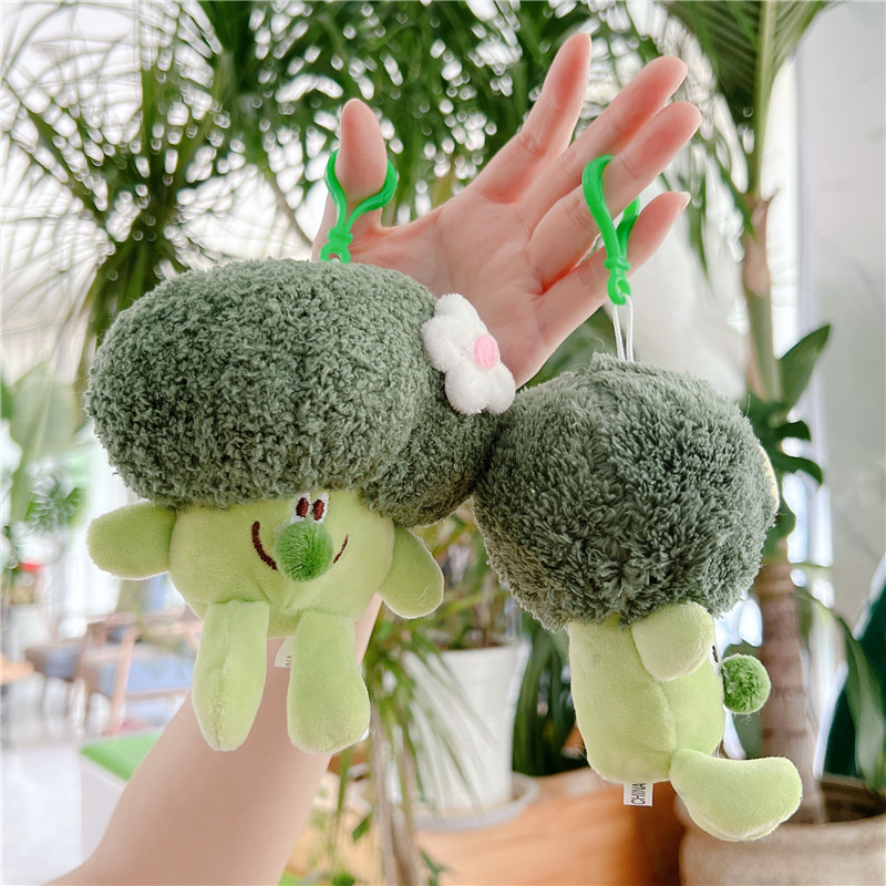 Cute Expression Brocoli Plush Toy Vegetable Doll Prize Claw Doll Wholesale Internet Hot Small Ornaments Gift