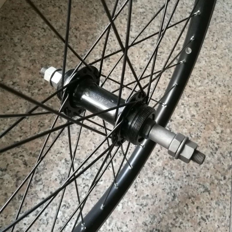 26寸铝合金2培林轴承旋式后轮 27.5寸20寸24寸山地自行车轮组