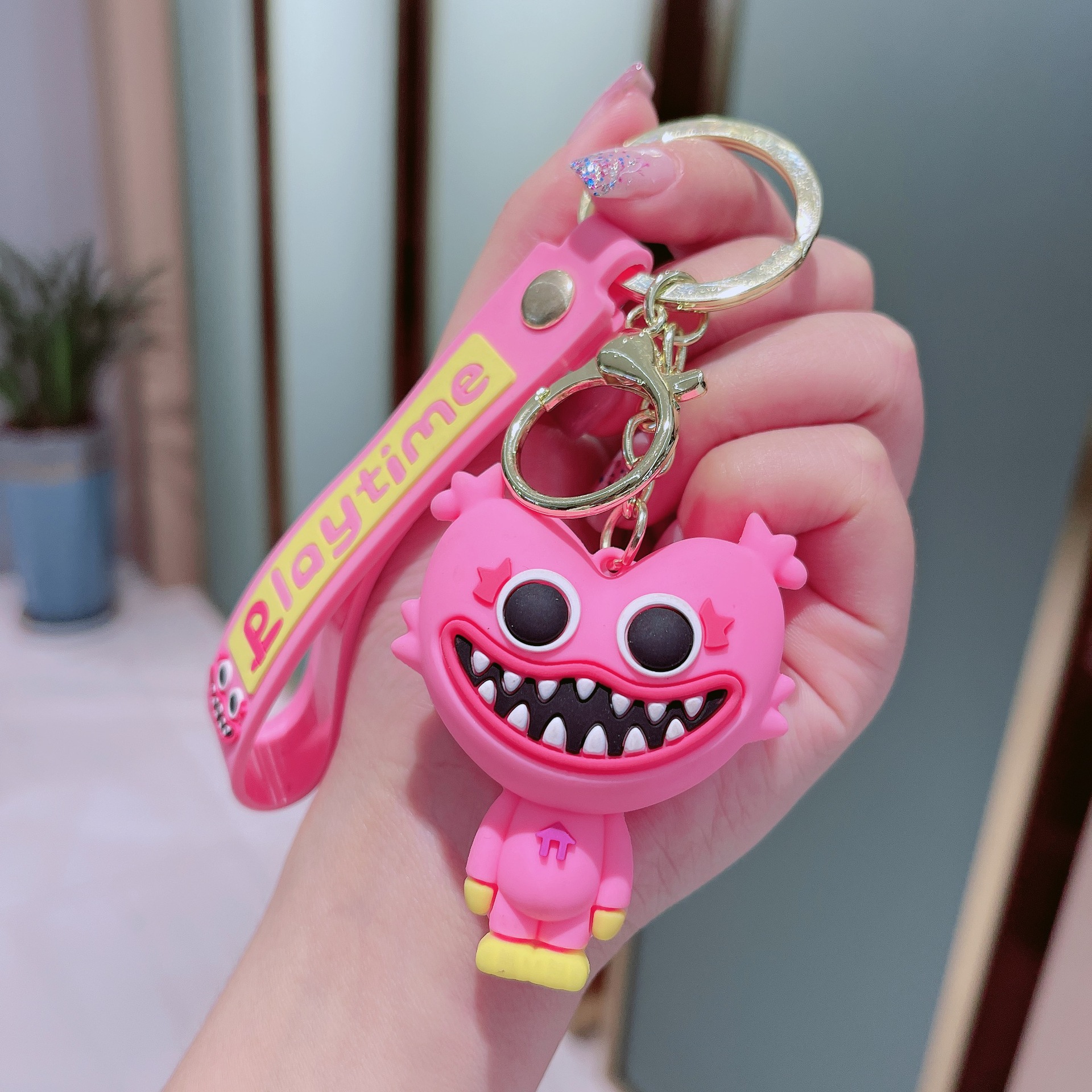 Bobbi PVC Keychain Cute Cartoon Doll Exquisite Pendant Fashion Couple Bag Ornaments Little Creative Gifts