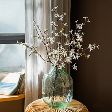 高仿真迎春花连翘喷雪柳仿真花枝条假花客厅餐桌装饰摆件节庆气氛