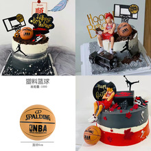灌篮篮球主题迷你篮球鞋男生场景生日蛋糕派对装饰品摆件跨境专供