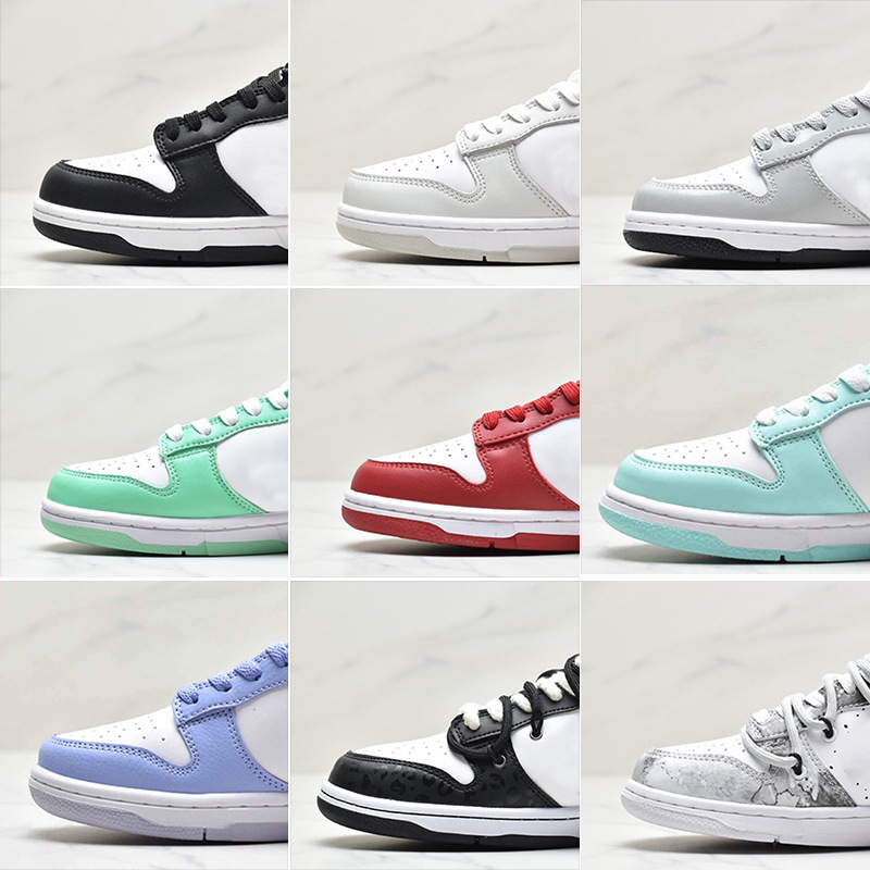 dunk莆田运动鞋高配sb黑白熊猫低帮倒钩 aj1男女板鞋海军蓝北卡蓝