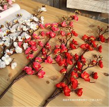 花梅花枝腊梅假花客厅绢花电视柜茶几装饰品中式家居摆件插花