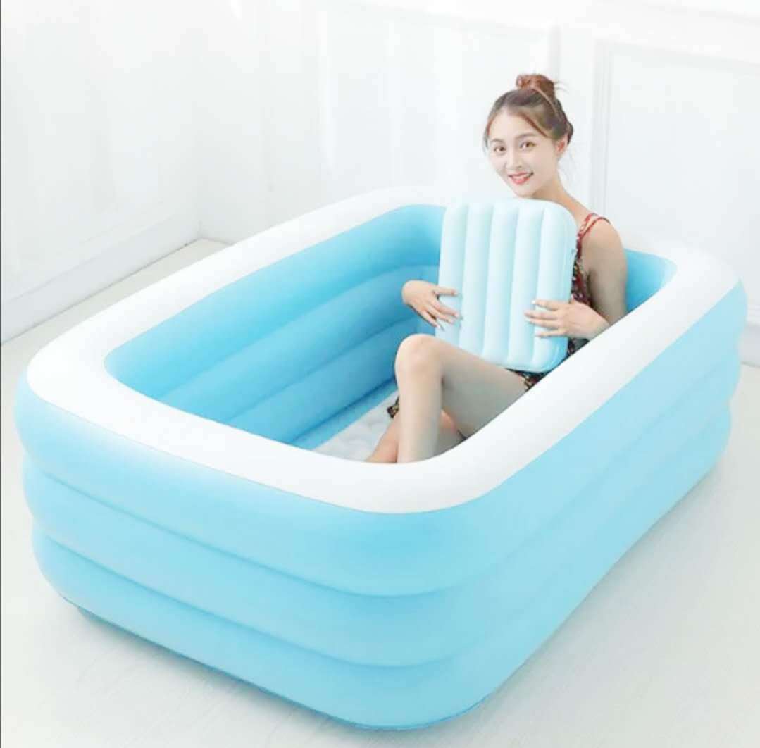 充气浴缸泡澡折叠家用洗澡盆便携式的旅行器材小孩大人移动神器